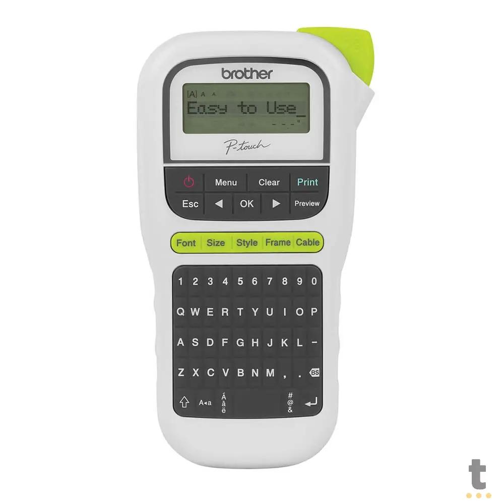 Etiquetadora Rotulador Portátil Brother PT-H110 Preta - PTH110BK - Fita TZe Truedata